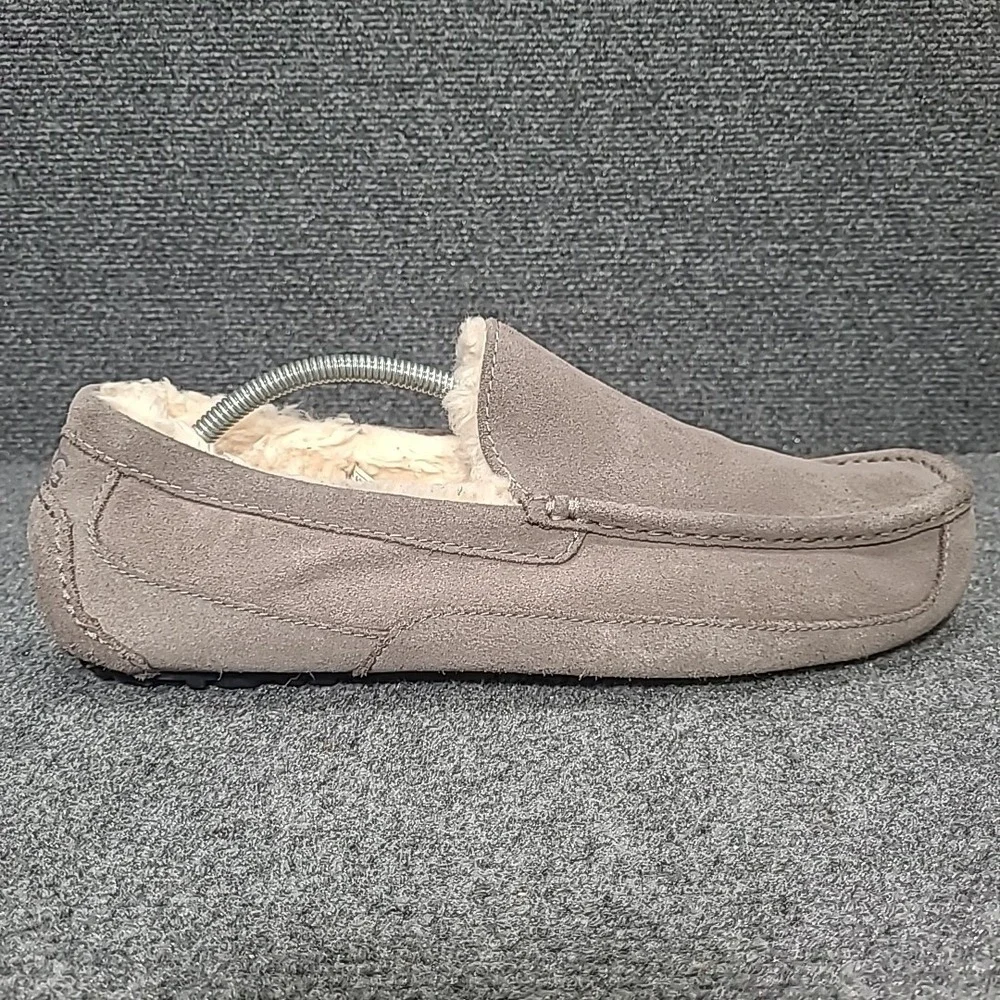 UGG Men's Ascot Shearling Slippers/Moccasins Gray Suede Size‎ 13 S/N 1101110
